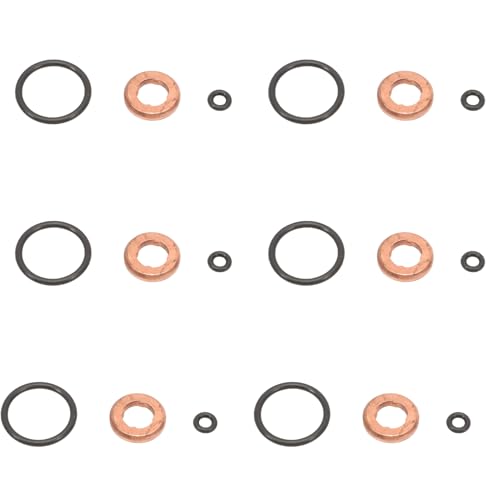 GNXfixt Dichtungssatz Injektor Einspritzdüse Reparatursatz O-Ring Kupferdichtring 0445116007 kupferringe Einspritzdüse Dichtsatz für A1 8X A3 8P A4 B8 A4 B7 A5 8T A6 4G A6 4F A6 C7 Q3 8U Q5 8R TT 8J von GNXFixt
