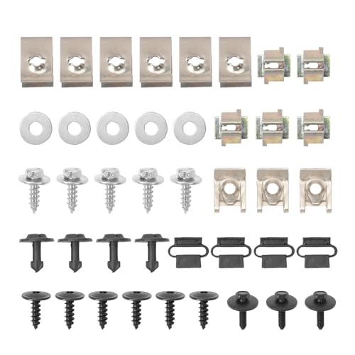 GNXfixt Motorabdeckung Schrauben Halteklammern Klammer für A6 4F A6 4B A6 C6 4F A6 C5 4B 4F0863821K 8D0805960 Unterfahrschutz Einbausatz Motor von GNXFixt
