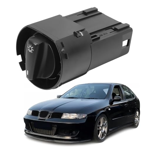 GNXfixt Steuerschalter Lampen Auto für A3 8L 1996-2003 Leon 1M Toledo 1M 1999-2006 F-b-a 6Y 1999-2008 Hauptlichtschalter Licht 1M1941531E, 6Y1941531L, 8L2941531G von GNXFixt