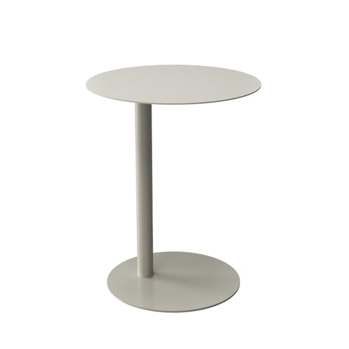 Beistelltisch Sofa, C-förmiger Beistelltisch, rund, Metall, Beistelltisch, Sofa, Couchtisch, Mehrfarbig, mehrere Größen(Cream Curry,15.75" Lx15.75 Wx24.8 H(40x40x63cm)) von GNYVZXPLQ