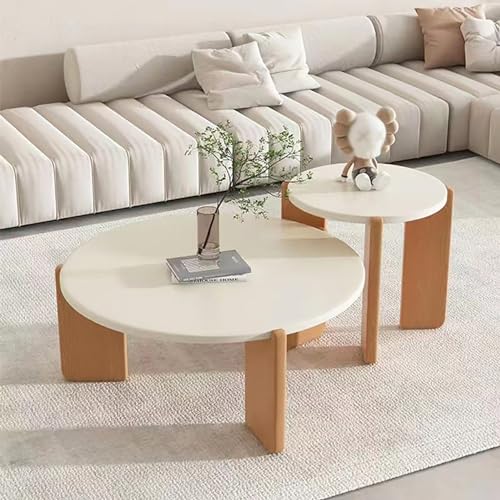 Beistelltisch Sofa, Couchtisch 2er-Pack Multicolor Mehrere Größen E1 MDF for Wohnzimmer Schlafzimmer Balkon(70cm/27.5inch) von GNYVZXPLQ