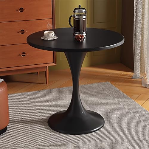 GNYVZXPLQ Beistelltisch Sofa, Mid-Century Tulip Beistelltisch mit Sockel, Mehrfarbig, 50–100 x 72 cm(Black,27.6 * 28.7in) von GNYVZXPLQ