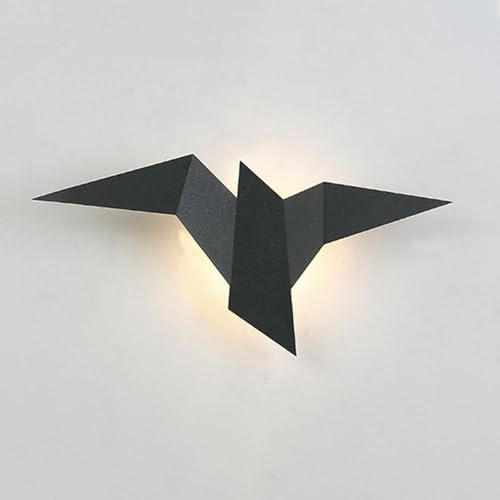 GNYVZXPLQ Beistelltisch Sofa, Moderne Wandleuchte Origami Vogel Wandleuchte Metallhalterung Multicolor 6,5x13,4in LED(Dark,Neutral Light) von GNYVZXPLQ