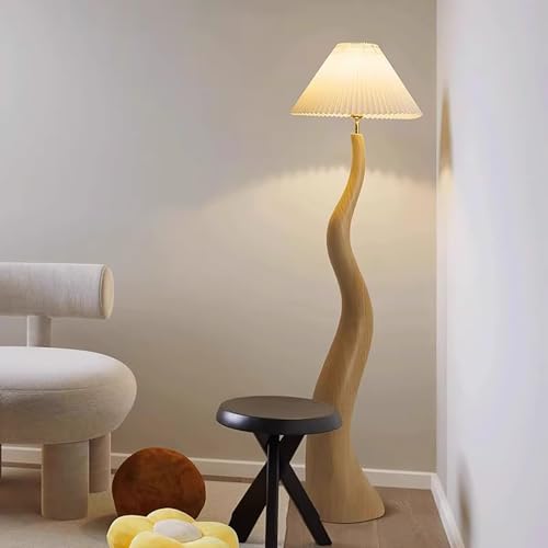 GNYVZXPLQ Beistelltisch Sofa, Stehlampe Dimmbar Stoffschirm Plug-In 65-Zoll Multicolor for Wohnzimmer Schlafzimmer Büro(Natural) von GNYVZXPLQ