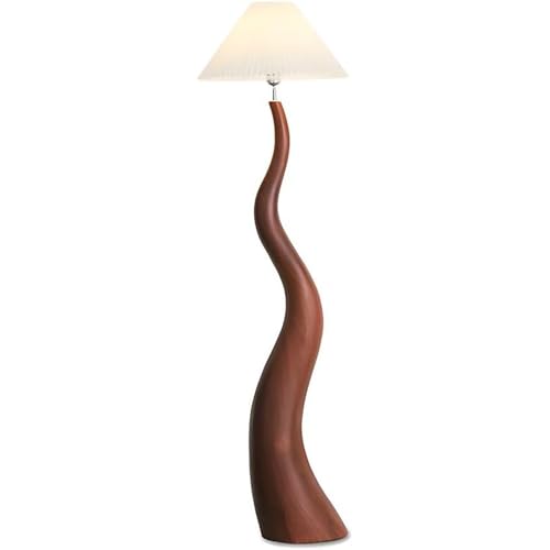 GNYVZXPLQ Beistelltisch Sofa, Stehlampe Dimmbar Stoffschirm Plug-In 65-Zoll Multicolor for Wohnzimmer Schlafzimmer Büro(Walnut) von GNYVZXPLQ