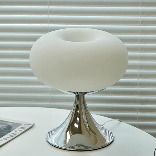 GNYVZXPLQ Beistelltisch Sofa, Tischlampe in Apfelform, Glas und Metall, 3 Farben, dimmbar, 28 x 30 cm, Mehrfarbig(White) von GNYVZXPLQ