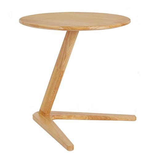 GNYVZXPLQ Computer-Tisch, C-förmiger Beistelltisch aus Massivholz - Wohnzimmer, Schlafzimmer, Arbeitszimmer, Natur/Walnuss, 19,7 x 19,3 x 20 Zoll(Natural) von GNYVZXPLQ