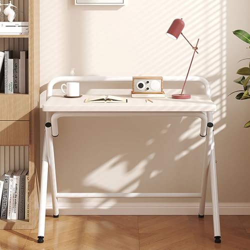 GNYVZXPLQ Computer-Tisch, Faltbarer Computertisch, Mehrfarbig, mehrere Größen, faltbares Design, geräumiger Stauraum auf dem Schreibtisch(White,60 * 40 cm/23.6 * 15.7 in) von GNYVZXPLQ
