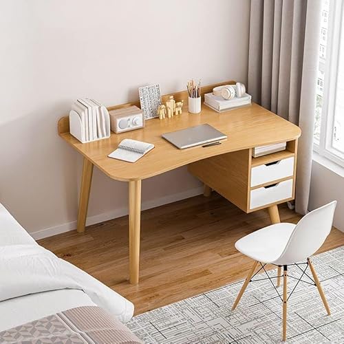 GNYVZXPLQ Computer-Tisch, Home-Office-Schreibtisch mit Schubladen Holz Studie Schreibtisch Multicolor mehrere Größen(Natural with Drawer,39.5" L x 19.5" W x 29" H) von GNYVZXPLQ
