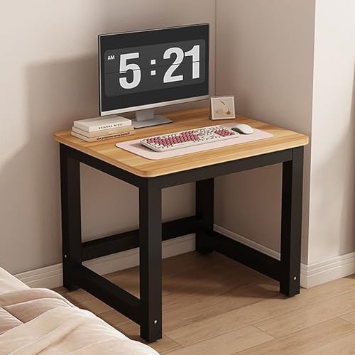 GNYVZXPLQ Computer-Tisch, Metall Computer Schreibtisch Büro Studie Schreiben Workstation Multicolor Mehrere Größen(Walnut+Black,50 * 40 * 70 cm/19.7 * 15.7 * 27.6 in) von GNYVZXPLQ