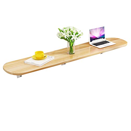 GNYVZXPLQ Computer-Tisch, Wandklapptisch, Werkbank, Schreibtisch for Esszimmer, Arbeitszimmer, Küche, Mehrfarbig (60–120) x 30 cm(Wood Color,120x30cm(47x12)) von GNYVZXPLQ