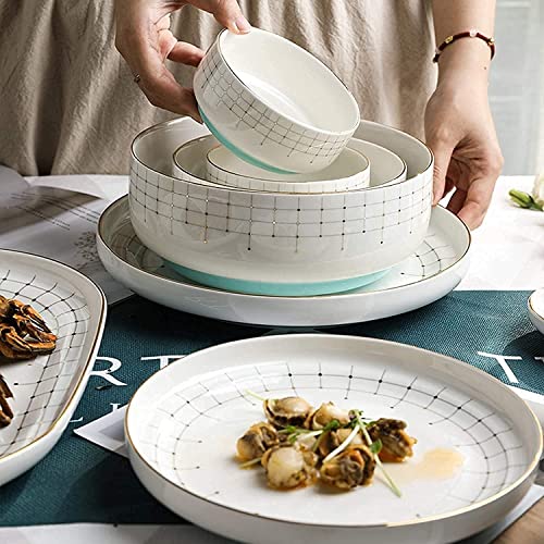 GNYVZXPLQ Keramikfrüchte, 40-teiliges Porzellangeschirr-Set mit Tellern Schüsseln Kaffeetassen mit Untertassen Wassertassen GNYVZXPLQ Keramikfrüchte, 40-teiliges Porzellangeschirr-Set mit Tellern Schüsseln Kaffeetassen mit Untertassen Wassertassen von GNYVZXPLQ