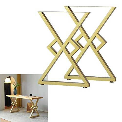 GNYVZXPLQ Metall Tisch Beinrahmen, 2er-Pack Tischbeine aus Gusseisen, Gold, 19 x 28 Zoll GNYVZXPLQ Metall Tisch Beinrahmen, 2er-Pack Tischbeine aus Gusseisen, Gold, 19 x 28 Zoll von GNYVZXPLQ
