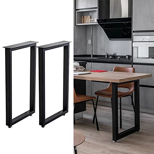 GNYVZXPLQ Metall Tisch Beinrahmen, 2er-Set Tischbeine aus Metall, Schwarz, 40–80 x 70 cm(50 * 70cm) von GNYVZXPLQ