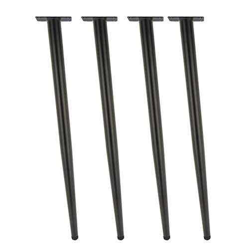 GNYVZXPLQ Metall Tisch Beinrahmen, DIY Metall Tischbeine for Tisch Schreibtisch Nachttisch mit Befestigungsschrauben Multicolor 40-100cm(Black,50cm/19.7in) von GNYVZXPLQ