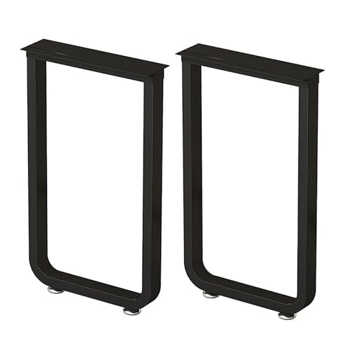 GNYVZXPLQ Metall Tisch Beinrahmen, Eisen Tischbeine for Tische DIY Multicolor Mehrere Größen Packung mit 2(Black,40 * 100cm/15.8 * 39.4in) von GNYVZXPLQ
