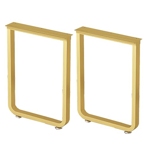 GNYVZXPLQ Metall Tisch Beinrahmen, Eisen Tischbeine for Tische DIY Multicolor Mehrere Größen Packung mit 2(Gold,50 * 100cm/19.7 * 39.4in) von GNYVZXPLQ