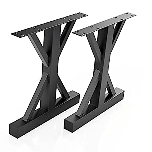 GNYVZXPLQ Metall Tisch Beinrahmen, Metall Tischbeine 2er Pack XI-Form 72x68cm 1000kg Tragkraft von GNYVZXPLQ