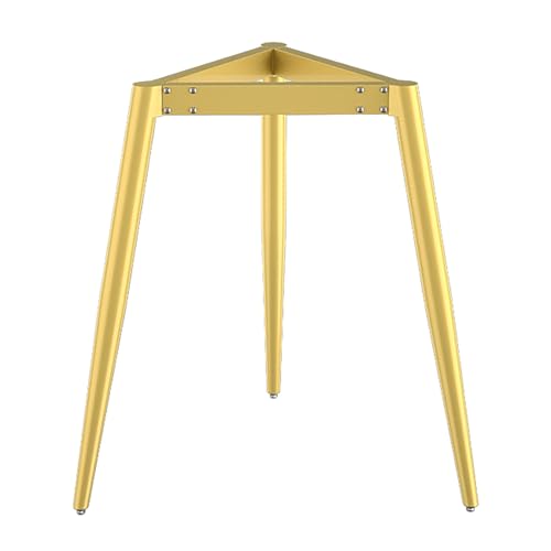 GNYVZXPLQ Metall Tisch Beinrahmen, Tischbeine aus Metall, 2er-Pack, mit Befestigungsschrauben, verstellbare Füße, Schwarz, Gold, Weiß, Breite 45–75 cm, Höhe 72 cm(Gold,55cm/21.7in) von GNYVZXPLQ