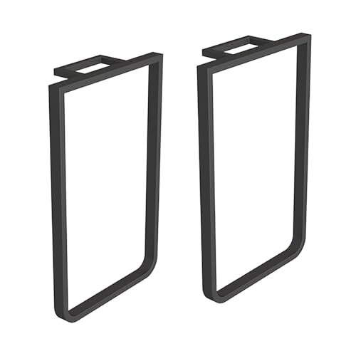 GNYVZXPLQ Metall Tisch Beinrahmen, Tischbeine aus Metall, 2er-Pack for DIY-Möbel, Schwarzgold, 23,6-35,4 Zoll Höhe(Black,60cm/23.6in) von GNYVZXPLQ