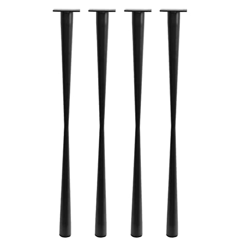 GNYVZXPLQ Metall Tisch Beinrahmen, Tischbeine aus Metall, 4er-Pack, Schwarz und Weiß, 40 cm oder 71 cm(Black,40cm) von GNYVZXPLQ