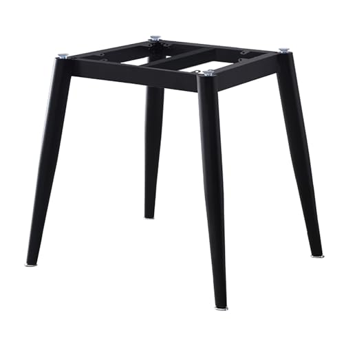 GNYVZXPLQ Metall Tisch Beinrahmen, Tischbeine aus Metall, Rahmenbasis mit verstellbaren Bodenschonern, Schwarz, Gold und Schwarz, mehrere Größen(Black,B 105cm/41.3in) von GNYVZXPLQ