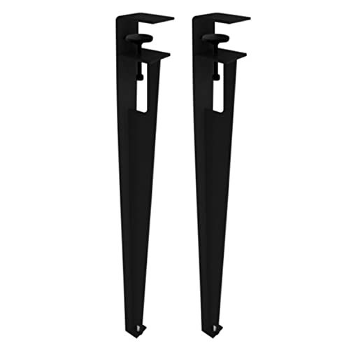 GNYVZXPLQ Metall Tisch Beinrahmen, Verstellbare F-förmige Klemme an Tischbeinen aus Metall und Eisen, kein Bohren erforderlich, for Schreibtisch, DIY, 1er-, 2er- oder 4er-Pack, Mehrfarbig(Black,2pcs) von GNYVZXPLQ