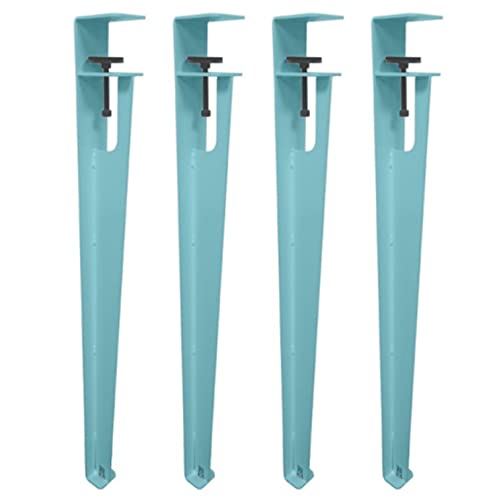 GNYVZXPLQ Metall Tisch Beinrahmen, Verstellbare F-förmige Klemme an Tischbeinen aus Metall und Eisen, kein Bohren erforderlich, for Schreibtisch, DIY, 1er-, 2er- oder 4er-Pack, Mehrfarbig(Green,4pcs) von GNYVZXPLQ