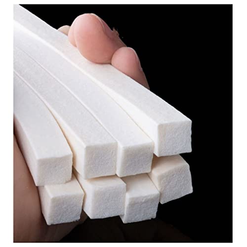 Quadrat Siliziumkautschuk Dichtung Silikonkautschuk Schaumstoffdichtung Streifen weiß quadratisch, mehrere Größen, Länge 1 m, für Türen und Fenster(3x22mm) von GNYVZXPLQ