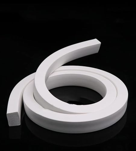 Quadratische Siliziumgummidichtung Schäumende Silikondichtleiste weiß 10x10mm-30x30mm 1m(10x30mm) von GNYVZXPLQ