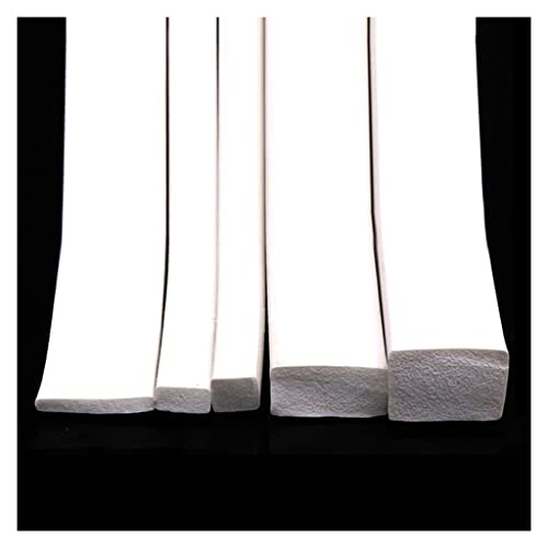 Quadratische Siliziumgummidichtung Silikongummi Schwammdichtungsstreifen weiß, mehrere Querschnitte 1 Meter oder 5 Meter(5 X 25mm,1 Meter) von GNYVZXPLQ