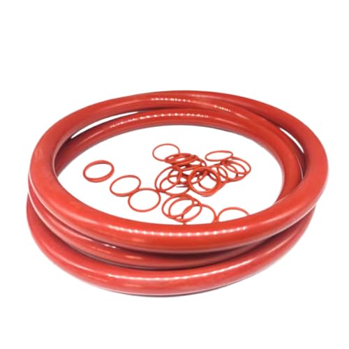 Rote Kreisringe Gummi metrische O-Ring-Dichtungen Rot 2er Pack Verschiedene ID/OD-Größen 8,6 mm Drahtdurchmesser(192.8mm x 210mm x 8.6mm) von GNYVZXPLQ