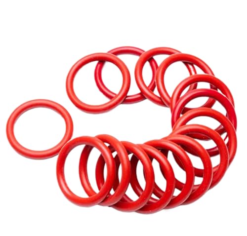 Roter Ring, rote Gummi-O-Ringe, metrische Unterlegscheiben, Drahtdurchmesser 3,55 mm, verschiedene Größen, 2er-Pack (410 mm x 417,1 mm x 3,55 mm) von GNYVZXPLQ