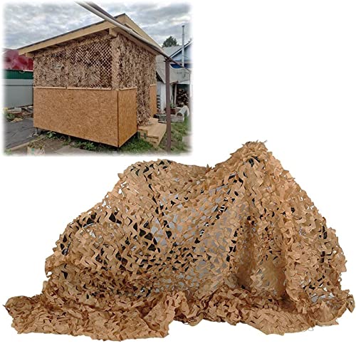 Tarnnetz-Schattierungsgewebe,、 Beige Camouflage Netting Mehrere Größen for Jagd Garten Schatten Party Dekoration Privatsphäre Bildschirm Militär(4x6m/13x19.7ft) von GNYVZXPLQ