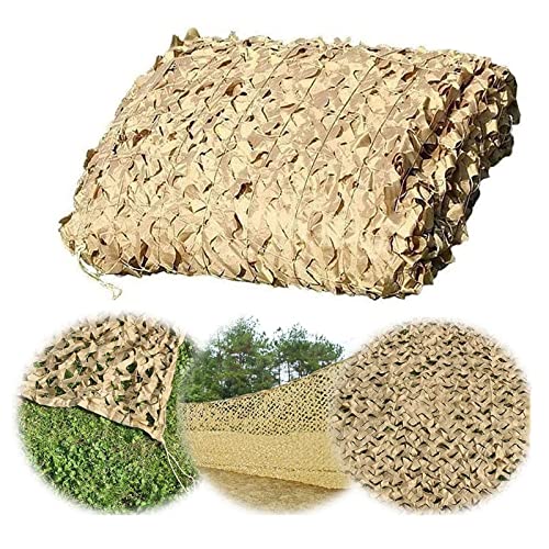 Tarnnetz-Schattierungsgewebe,、 Camouflage Net Beige Mehrere Größen for Jagd Camping Garten Schatten Dekoration(2X4M/6.6X13FT) von GNYVZXPLQ