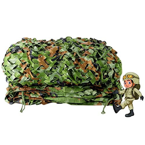 Tarnnetz-Schattierungsgewebe,、 Camouflage Netting 210D Oxford Mehrere Größen for Jagd Camping Sonnenschutz(6x8m/19.7x26.2ft) von GNYVZXPLQ