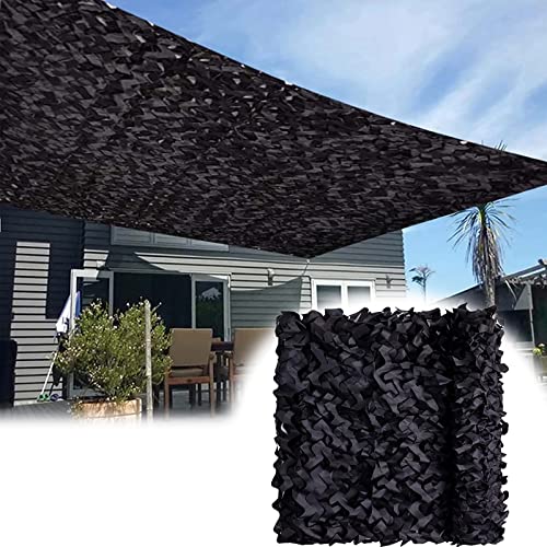 Tarnnetz-Schattierungsgewebe,、 Camouflage Netting 210D Oxford Tuch for Garten Jagd Camping Schatten Schwarz Mehrere Größen(4x10m/13x32.8ft) von GNYVZXPLQ