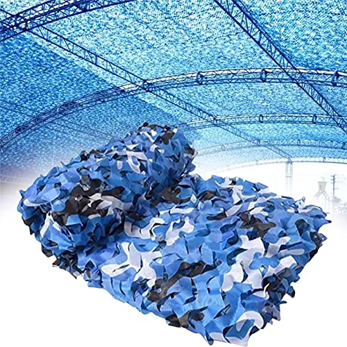 Tarnnetz-Schattierungsgewebe,、 Militärisches Tarnnetz, Sichtschutz, Blau, mehrere Größen(3x8m/9.8x26.2ft) von GNYVZXPLQ