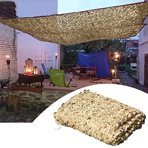 Tarnnetz-Schattierungsgewebe,、 Militärisches Tarnnetz Beige Mehrere Größen(5X6M/16.4X19.7FT) von GNYVZXPLQ