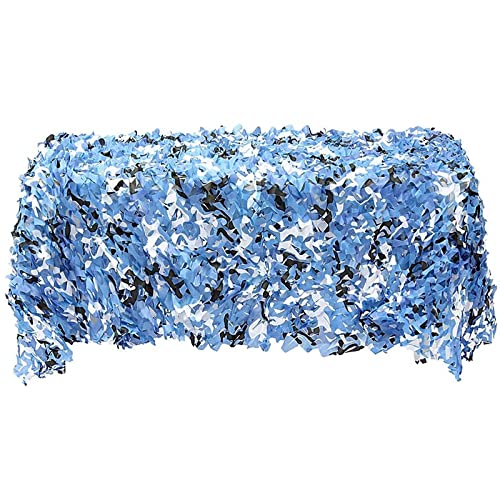Tarnnetz-Schattierungsgewebe,、 Outdoor Schatten Militär Jalousien 210D Oxford Camouflage Netting for Camping Jagd Blau Mehrere Größen(5x10m/16.4x32.8ft) von GNYVZXPLQ