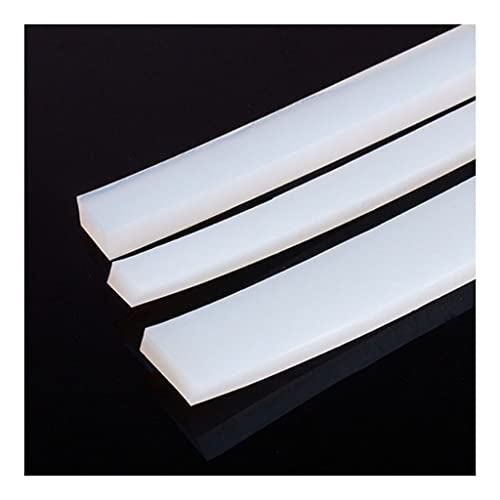 Viereckige Siliziumkautschuk Dichtung Silikonkautschuk Dichtleiste weiß 2 mm x (2-50) mm(2mmx50mm(2m)) von GNYVZXPLQ
