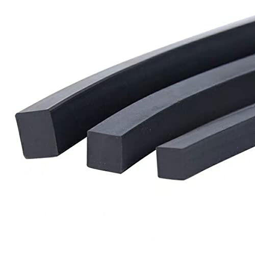 quadratische Siliziumgummidichtung Fluorkautschuk Streifen schwarz, mehrere Größen, 1 Stk.(12x12mm,2M) von GNYVZXPLQ
