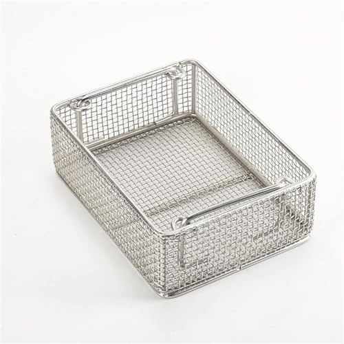 Medizinischer Desinfektionskorb aus Edelstahl 304, Sterilisationskorb für Medizinische Instrumente aus Edelstahl, mit Sterilisationstablett mit Einziehbarem Griff Medizinischer Desinfektionskorb aus Edelstahl 304, Sterilisationskorb für Medizinische Instrumente aus Edelstahl, mit Sterilisationstablett mit Einziehbarem Griff von GNbow