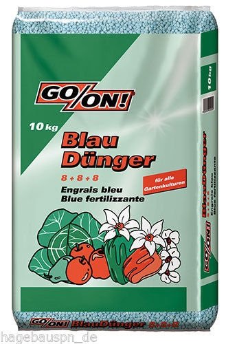 GO/ON Blaudünger 10,0 kg Mineralischer Volldünger NPK 8-8-8 von GO/ON