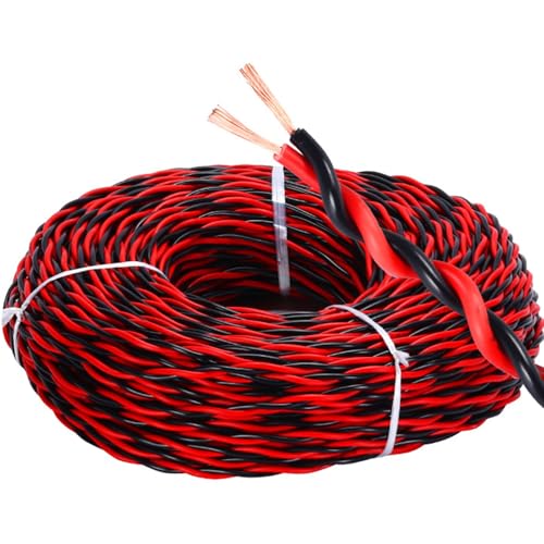 1,5/2,5 Mm² Feuerbeständiges 2-adriges Kupferummanteltes Aluminium-Stromkabel – 320 Fuß Flammhemmendes Twisted Pair-Kabel RVS For Brandmelde- Und Sicherheitssysteme(160ft,2C-0.75MM2) von GO BEYOND YOURSEIF