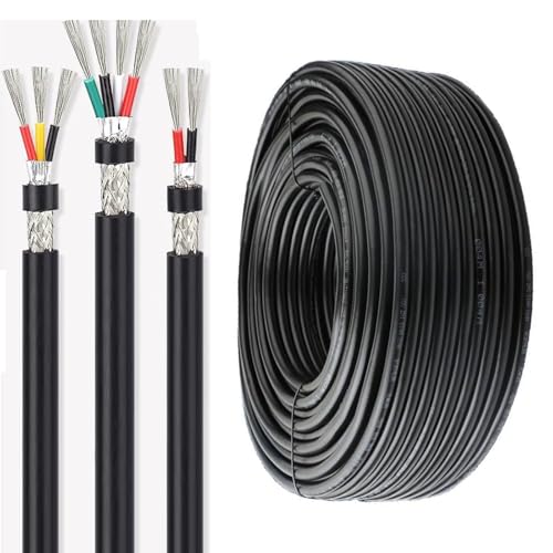 14/16/18 Gauge 2/3/4 Leiter Elektrisches Kabel 25FT-328FT Abgeschirmtes Kabel 14/16/18 AWG, UL-zertifiziertes Niederspannungskabel Verzinntes Kupfer-Anschlusskabel PVC-Kabel(2-core,104FT_18AWG) von GO BEYOND YOURSEIF
