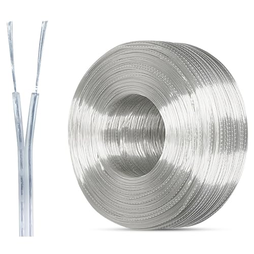 15FT-100FT 18-28/2 Awg Klares Elektrisches Kabel LED-Verlängerungskabel Verzinntes Kupferkernkabel, For LED-Streifenbeleuchtung, Anschluss Elektronischer Geräte(60ft,2c-26awg) von GO BEYOND YOURSEIF