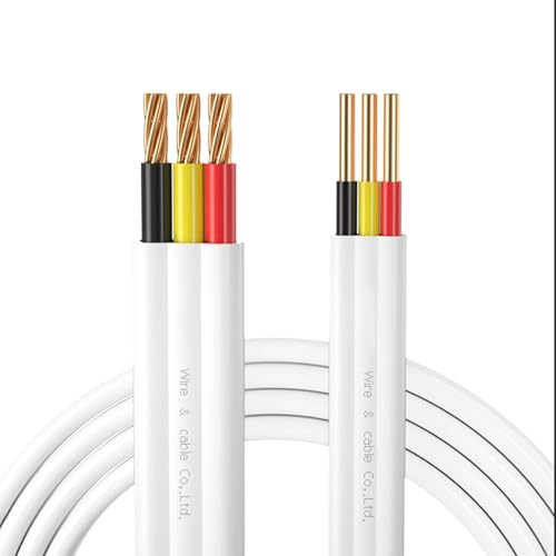2/3-adriges 328 Fuß Langes Australisches Standard-TPS-Flachkabel – SAA-zertifiziert, 450/750 V Kupfer-Elektrokabel, Weißer Mantel, Mehrere Größen For Den Privaten(2c-1.5mm2) von GO BEYOND YOURSEIF