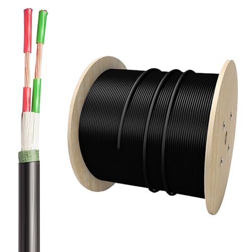 2-adriges 0,6/1 KV Flammhemmendes Stromkabel Aus Reinem Kupfer ZR-YJV Mit Vernetzter PE-Isolierung Und PVC-Ummantelung, 15 Fuß – 200 Fuß, For Innen- Und Tunnelinstallation(100ft,2 * 4mm2) von GO BEYOND YOURSEIF