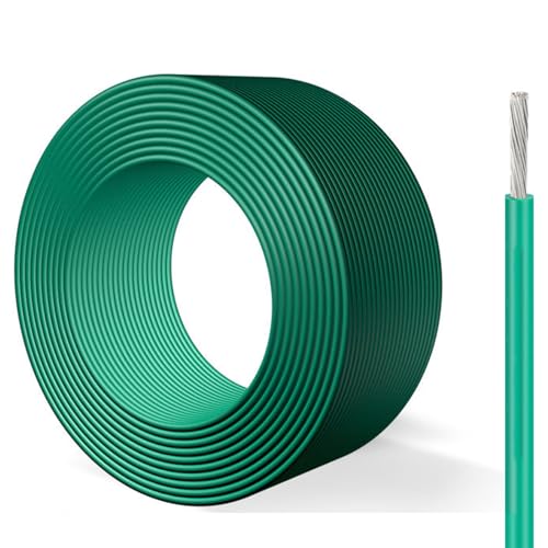 20 Gauge 100FT Teflon Hochtemperaturdraht (12/24/26/20AWG) - Flammhemmend -60°C Bis +200°C UL1332 Verzinnter Kupferkern Fluoroplastische Isolierung For Elektronische Geräte(15FT,18AWG) von GO BEYOND YOURSEIF
